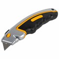 Нож универсальный мощный алюминиевый BRAUBERG "Heavy duty", автофиксатор, резиновые вставки, 238735 238735