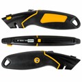 Нож универсальный мощный цинковый BRAUBERG METALLIC PRO, автофиксатор, резиновые вставки, 238738 238738