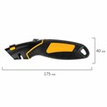 Нож универсальный мощный цинковый BRAUBERG METALLIC PRO, автофиксатор, резиновые вставки, 238738 238738