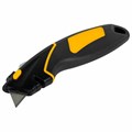 Нож универсальный мощный цинковый BRAUBERG METALLIC PRO, автофиксатор, резиновые вставки, 238738 238738