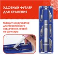 Нож макетный ОСТРОВ СОКРОВИЩ, 6 разновидностей лезвий, металл, пластиковый футляр, 237161 237161
