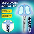 Ножницы 130 мм, фигурные рукоятки с резиновыми вставками "Далматин", с чехлом, BRAUBERG KIDS, 238352 238352