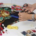 Ножницы для хобби и рукоделия ОСТРОВ СОКРОВИЩ 105 мм, классической формы, черные, 237103 237103