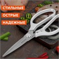Ножницы кухонные DASWERK, 210 мм, удлиненное лезвие, металлические ручки, 608900 608900