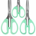 Ножницы BRAUBERG "CLASSIC PRO" 3 шт. (155, 185, 210 мм), мятные ручки, ВЫГОДНАЯ УПАКОВКА, 272979 272979