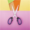 Ножницы BRAUBERG "Classic+", 160 мм, черно-синие, классической формы, резиновые вставки, 236447 236447