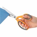 Ножницы BRAUBERG "PROFESSIONAL" 3 шт. (135, 180, 210 мм), серо-оранжевые ручки, ВЫГОДНАЯ УПАКОВКА, 272981 272981