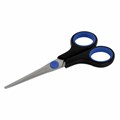 Ножницы BRAUBERG "Soft Grip", 140 мм, черно-синие, резиновые вставки, 3-х сторонняя заточка, 230760 230760