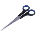 Ножницы BRAUBERG "Soft Grip", 165 мм, черно-синие, резиновые вставки, 3-х сторонняя заточка, 230761 230761