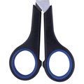 Ножницы BRAUBERG "Soft Grip", 165 мм, черно-синие, резиновые вставки, 3-х сторонняя заточка, 230761 230761