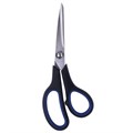Ножницы BRAUBERG "Soft Grip", 190 мм, черно-синие, резиновые вставки, 3-х сторонняя заточка, 230762 230762