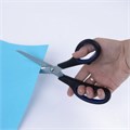 Ножницы BRAUBERG "Soft Grip", 190 мм, черно-синие, резиновые вставки, 3-х сторонняя заточка, 230762 230762