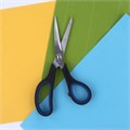 Ножницы BRAUBERG "Soft Grip", 190 мм, черно-синие, резиновые вставки, 3-х сторонняя заточка, 230762 230762