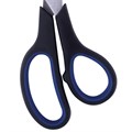 Ножницы BRAUBERG "Soft Grip", 190 мм, черно-синие, резиновые вставки, 3-х сторонняя заточка, 230762 230762
