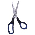 Ножницы BRAUBERG "Soft Grip", 190 мм, черно-синие, резиновые вставки, 3-х сторонняя заточка, 230762 230762