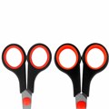 Ножницы BRAUBERG SOFT GRIP НАБОР 5 штук (140, 170, 190, 220, 240 мм), эргономичные черно-красные ручки, ВЫГОДНАЯ УПАКОВКА, 238410 238410