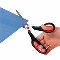 Ножницы BRAUBERG SOFT GRIP НАБОР 5 штук (140, 170, 190, 220, 240 мм), эргономичные черно-красные ручки, ВЫГОДНАЯ УПАКОВКА, 238410 238410