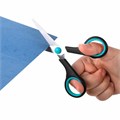 Ножницы BRAUBERG SOFT GRIP, НАБОР 3 штуки (140, 190, 230 мм), эргономичные черно-бирюзовые ручки, ВЫГОДНАЯ УПАКОВКА, 238411 238411