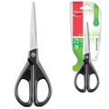 Ножницы MAPED (Франция) "Essentials Green", 170 мм, черные, картонная упаковка с европодвесом, 467010, 468010 232004