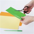 Ножницы STAFF Basic 140 мм, чёрные, ПВХ чехол с европодвесом, 235458 235458