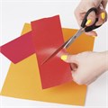 Ножницы STAFF Basic, 180 мм, чёрные, ПВХ чехол с европодвесом, 236939 236939
