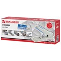Степлер МОЩНЫЙ №24/6-23/15 BRAUBERG "Heavy duty PRO", до 100 листов, эргономичный, серо-синий, 227661 227661