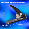 Степлер МОЩНЫЙ №24/6-23/24 BRAUBERG "Heavy duty GT", до 200 листов, черный, 220940 220940