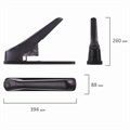 Степлер МОЩНЫЙ №24/6-23/24 BRAUBERG "Heavy duty MX", до 200 листов, черный, 222564 222564