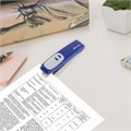 Степлер №10 BRAUBERG "Germanium", до 12 листов, с антистеплером, синий, ГАРАНТИЯ 5 ЛЕТ, 226569 226569