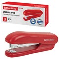 Степлер №10 BRAUBERG "SX-19", до 12 листов, с антистеплером, красный, 228589 228589