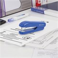 Степлер №10 BRAUBERG "SX-19", до 12 листов, с антистеплером, синий, 228588 228588