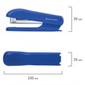 Степлер №10 BRAUBERG "SX-19", до 12 листов, с антистеплером, синий, 228588 228588