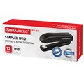 Степлер №10 BRAUBERG "SX-19", до 12 листов, с антистеплером, черный, 228587 228587