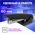 Степлер №10 BRAUBERG "ULTRA", до 20 листов, с антистеплером, черный, 228754 228754