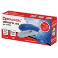 Степлер №24/6, 26/6 BRAUBERG "Original", до 25 листов, синий, 222534 222534