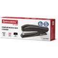 Степлер №24/6, 26/6 BRAUBERG "ST-100", до 20 листов, черный, 224345 224345