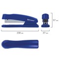 Степлер №24/6, 26/6 BRAUBERG "Standard+", до 30 листов, полнозагрузочный, синий, 228607 228607