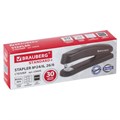 Степлер №24/6, 26/6 BRAUBERG "Standard+", до 30 листов, полнозагрузочный,черный, 228606 228606