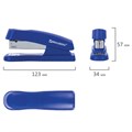 Степлер №24/6, 26/6 BRAUBERG "Standard+", до 30 листов, синий, 228609 228609