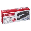 Степлер №24/6, 26/6 BRAUBERG "Standard+", до 30 листов, черный, 228608 228608