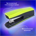 Степлер №24/6, 26/6 BRAUBERG "SUPER", до 30 листов, зелено-черный, 272741 272741