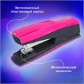 Степлер №24/6, 26/6 BRAUBERG "SUPER", до 30 листов, маджента и черный, 272740 272740
