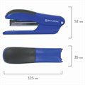 Степлер №24/6, 26/6 BRAUBERG "SX-39", до 25 листов, синий, 228591 228591