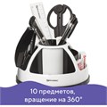 Канцелярский набор BRAUBERG "ULTRA", 10 предметов, вращающаяся конструкция, черно-белый, 236954 236954
