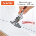 Коврик-подкладка, скатерть ПВХ прозрачная, гибкое/мягкое стекло, 120х60 см, 0,8 мм, DASWERK, 607878 607878