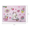 Настольное покрытие BRAUBERG KIDS, А3+, пластик, 46x33 см, "Unicorn dreams", 271730 271730