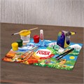 Настольное покрытие BRAUBERG KIDS, А3+, пластик, 46x33 см, "Кот-энтузиаст изучает Времена года", 273618 273618
