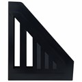 Лоток вертикальный для бумаг BRAUBERG "Contract" (260х85х300 мм), отверстия на торцах, черный, 230886 230886