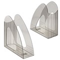 Лоток вертикальный для бумаг BRAUBERG "Delta", 240х90х240 мм, тонированный серый, 237241 237241
