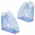 Лоток вертикальный для бумаг BRAUBERG "Delta", 240х90х240 мм, тонированный синий, 237245 237245